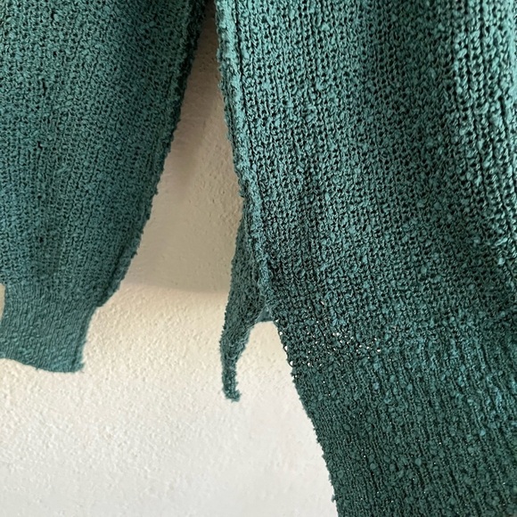 Rachel Zoe Woman Green V-Neck  Oversized Sweater, Size M - Picture 16 of 16